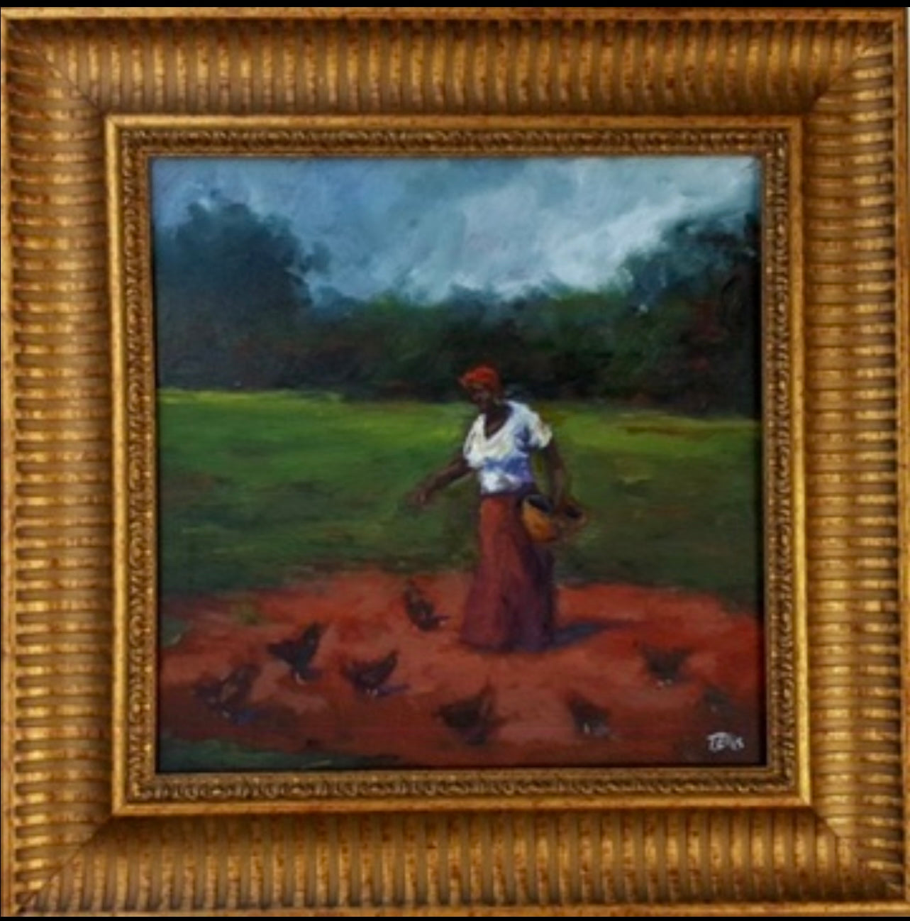 “Feeding the Chickens ll” by Ted Ellis