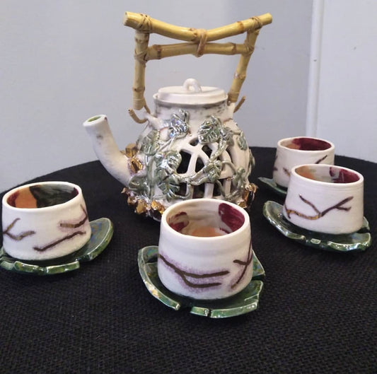 Zen Lily Tea Set by Tiffany Thomas