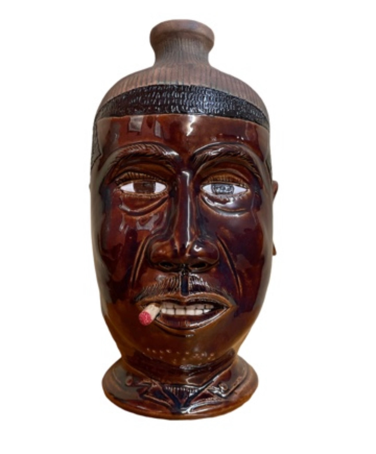 “Uncle Frank” Eugene Tribute Jug by Rosa & Winton Eugene