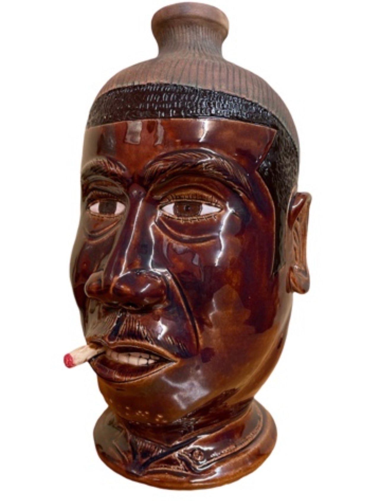 “Uncle Frank” Eugene Tribute Jug by Rosa & Winton Eugene