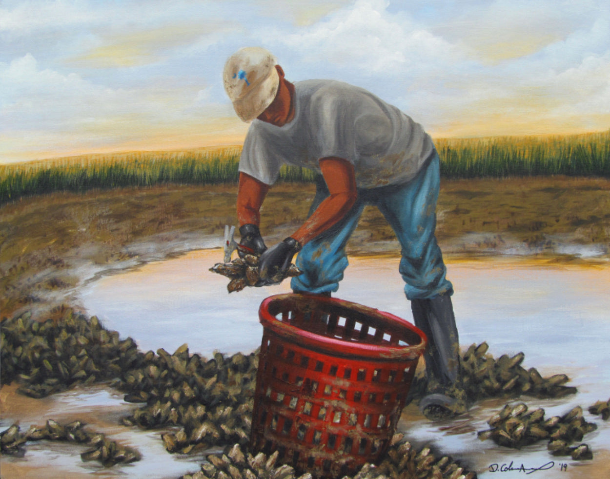 “Oyster Diggin’” by Dana Coleman